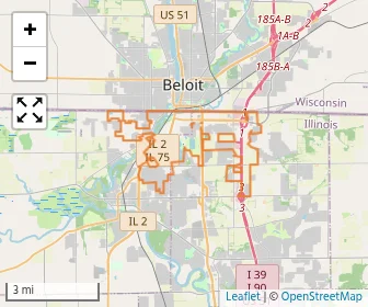 Area schools map